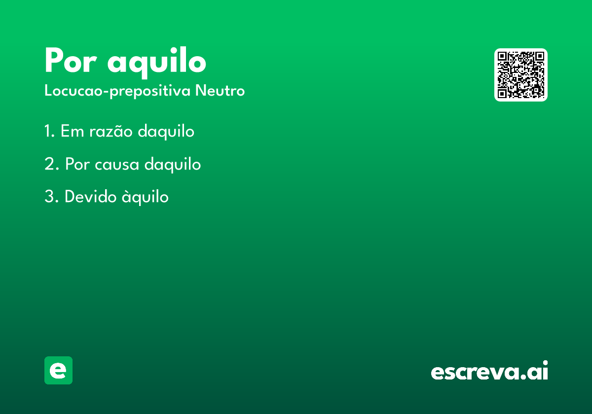 por aquilo