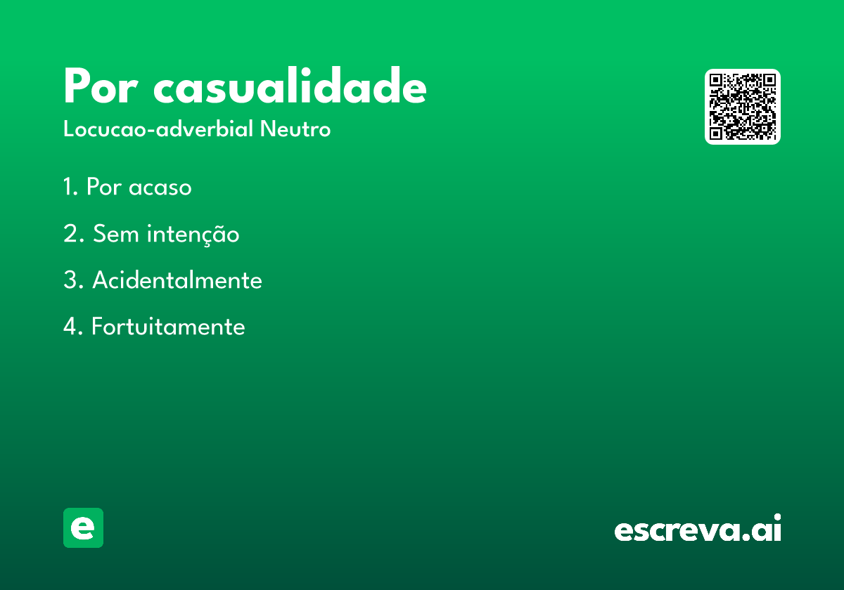 por casualidade