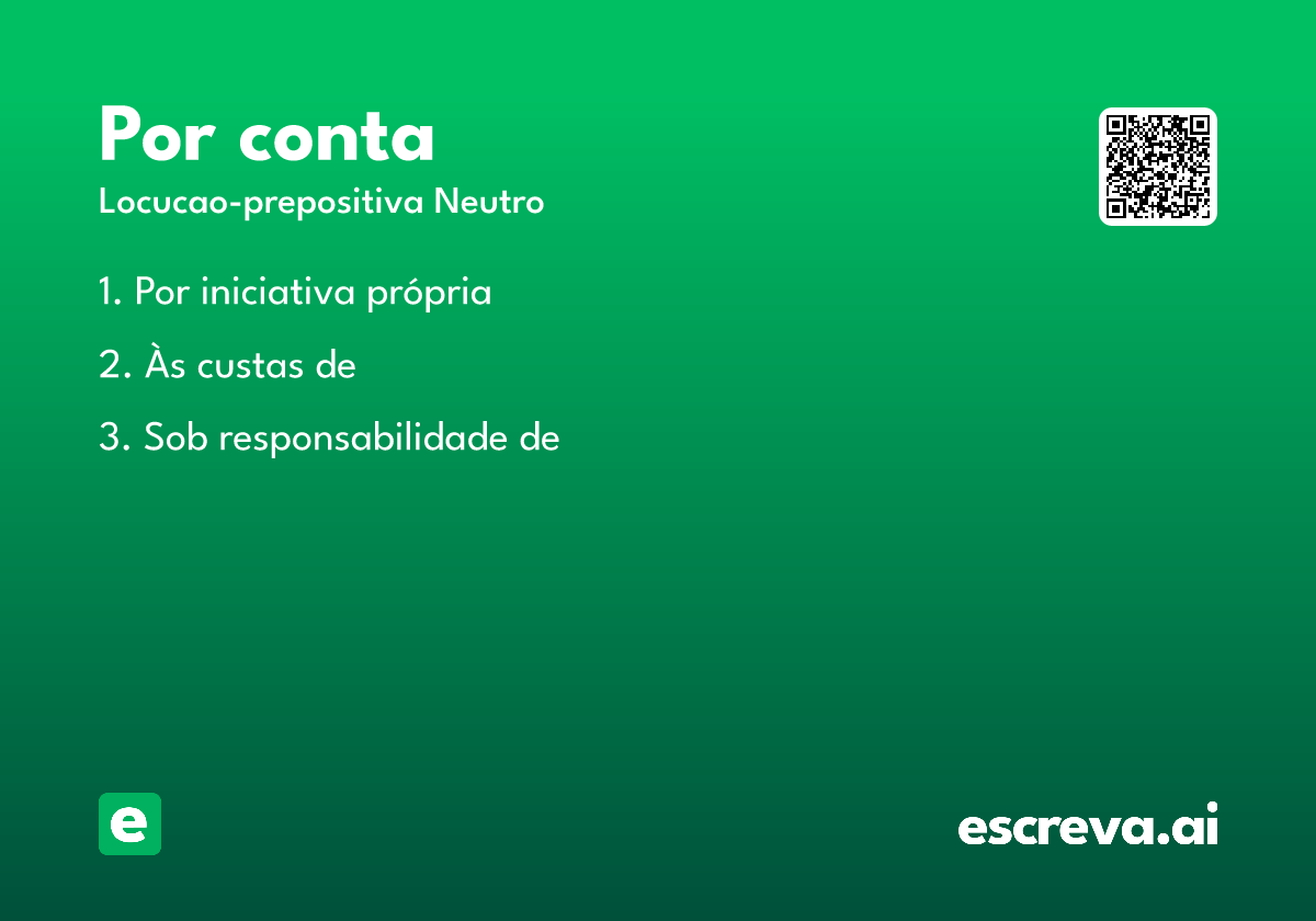 por conta