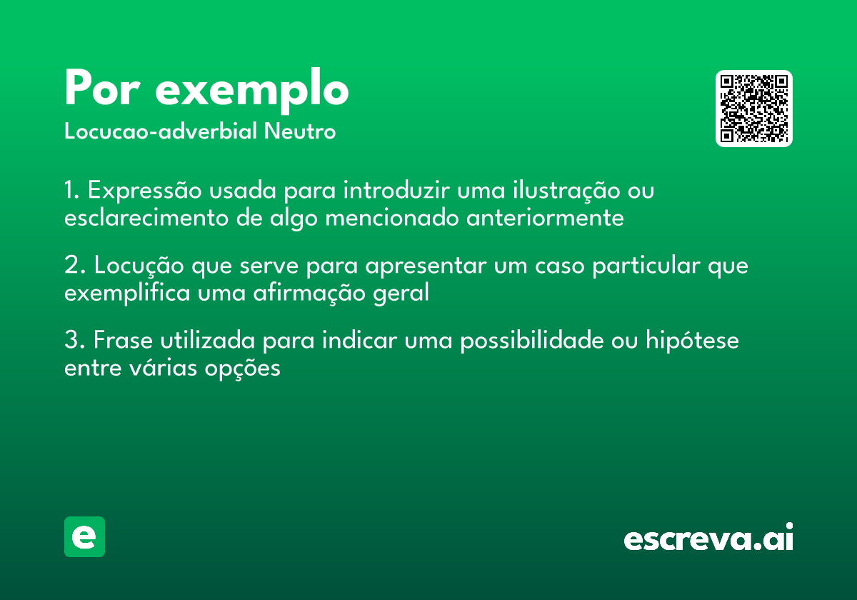 por exemplo