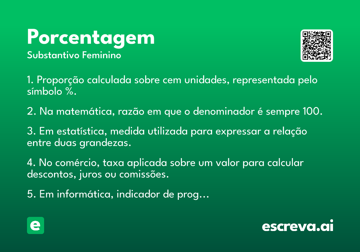 porcentagem