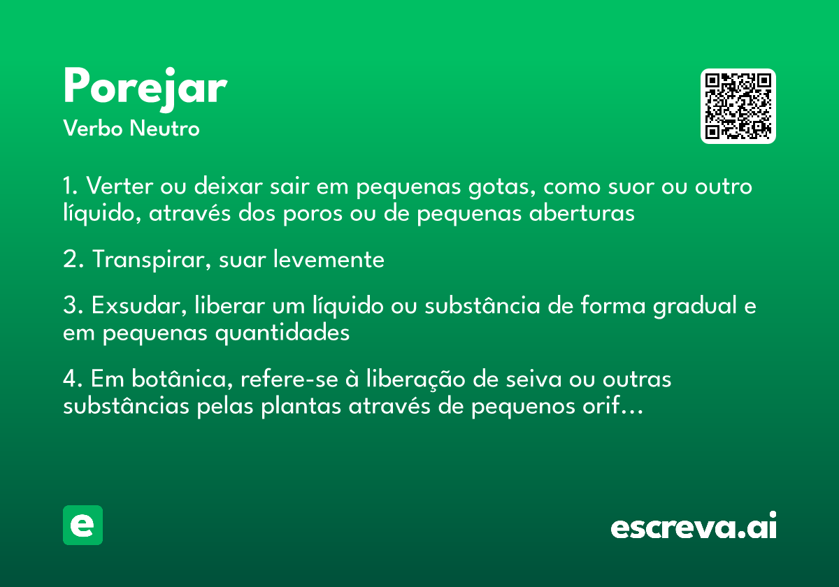 porejar