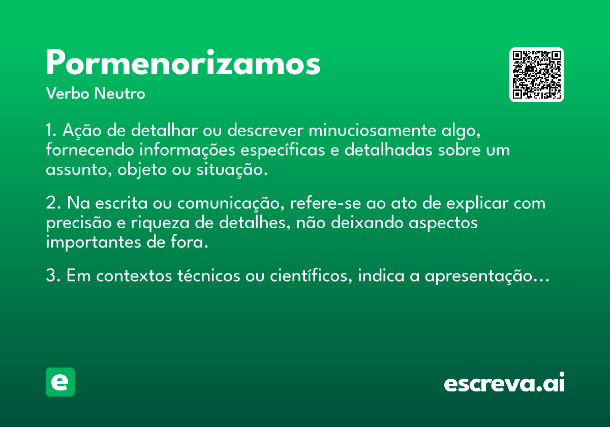 pormenorizamos