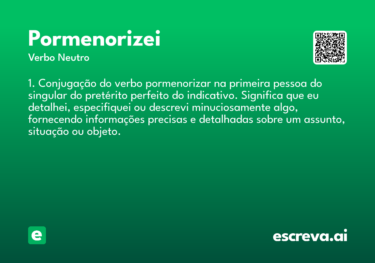pormenorizei