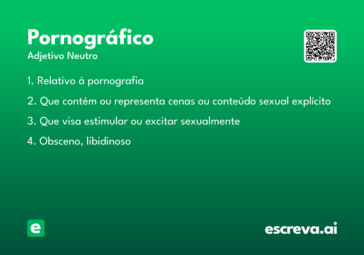 pornográfico