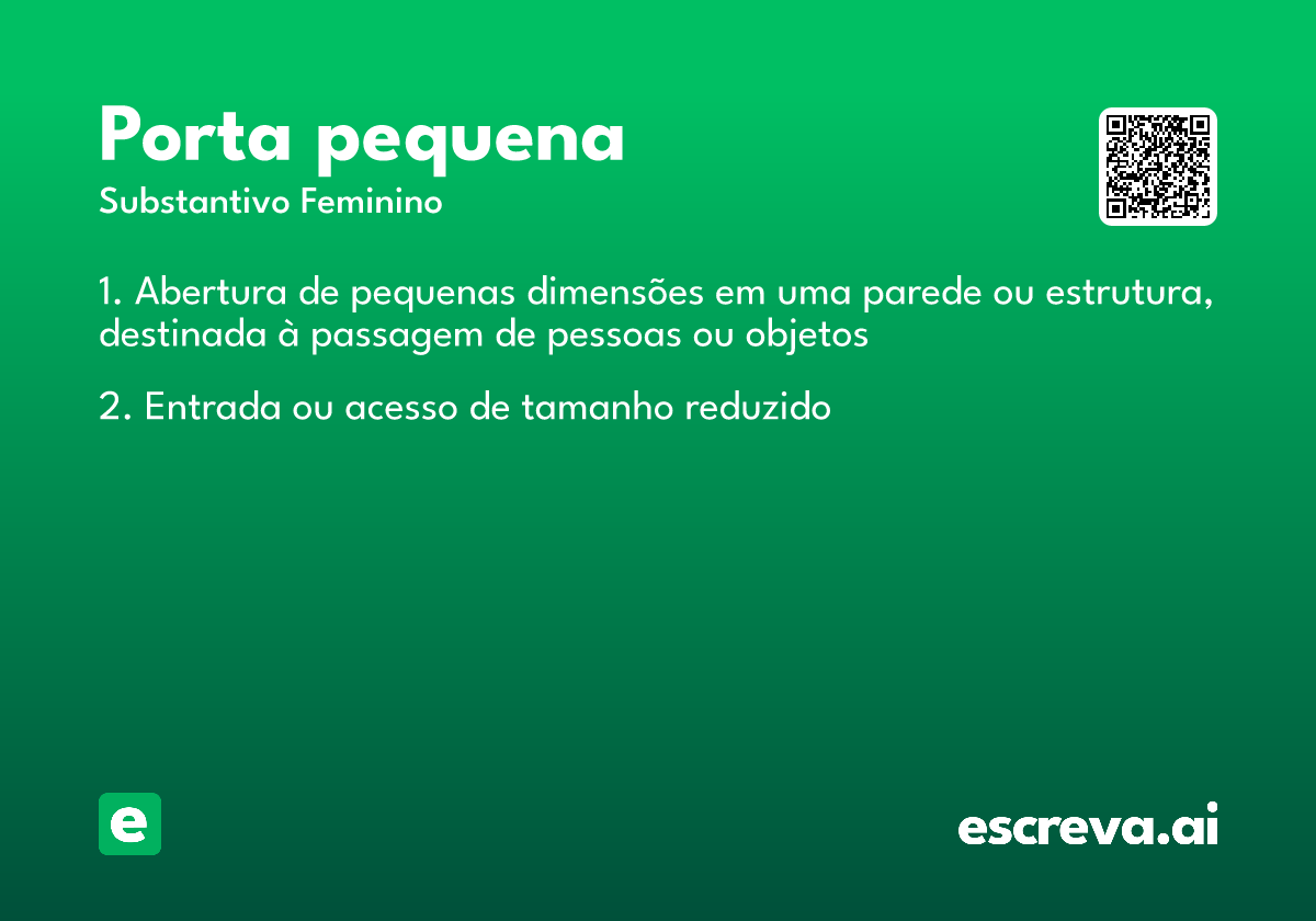 porta pequena