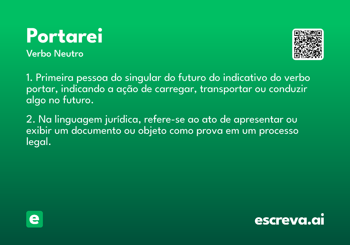 portarei