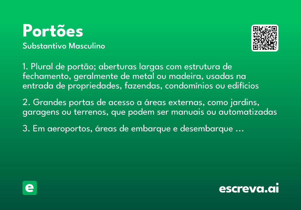 portões