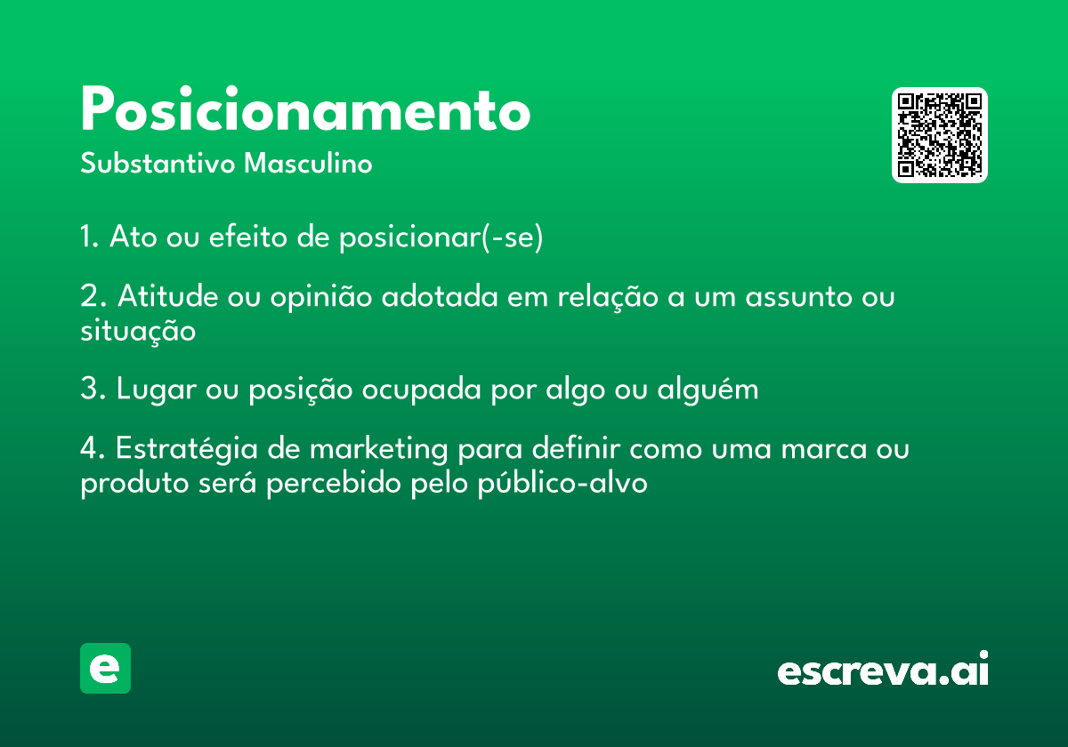 posicionamento