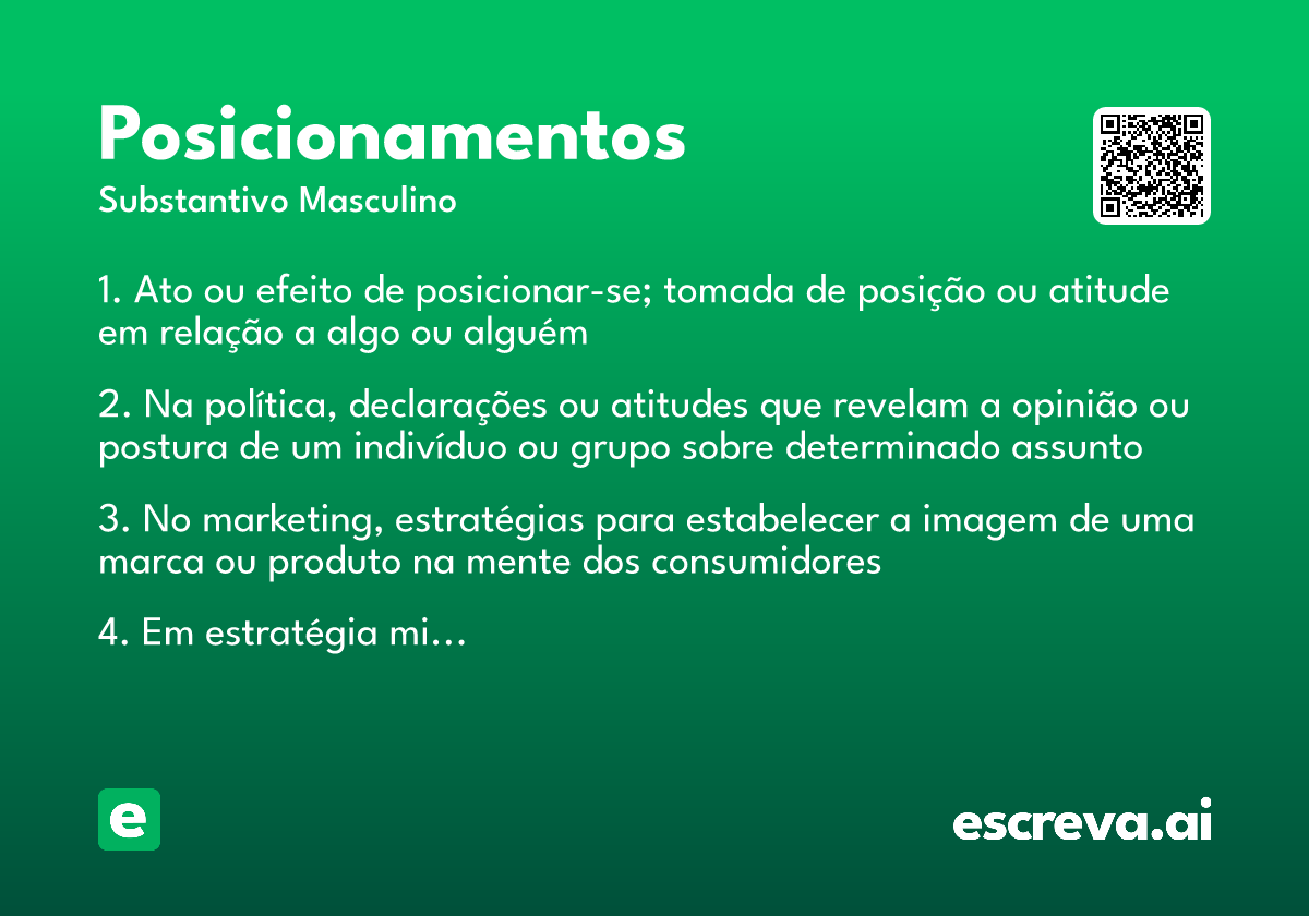 posicionamentos