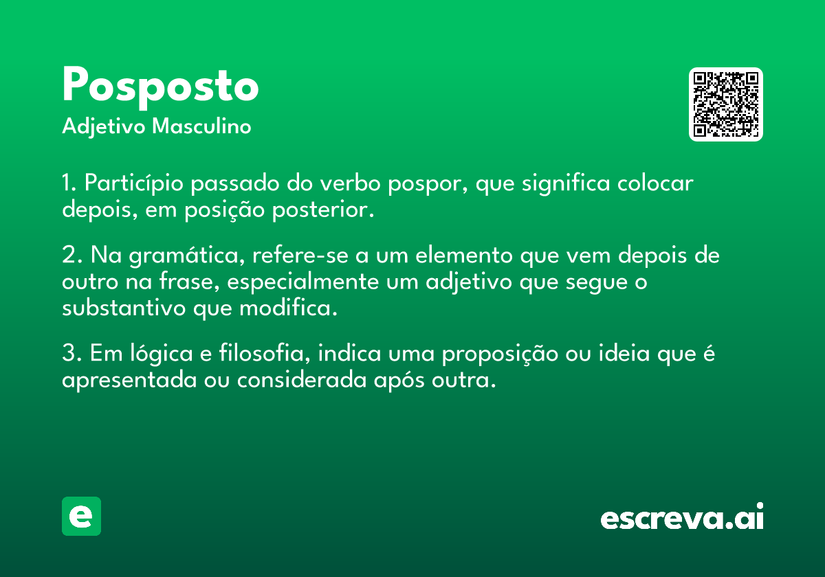 posposto