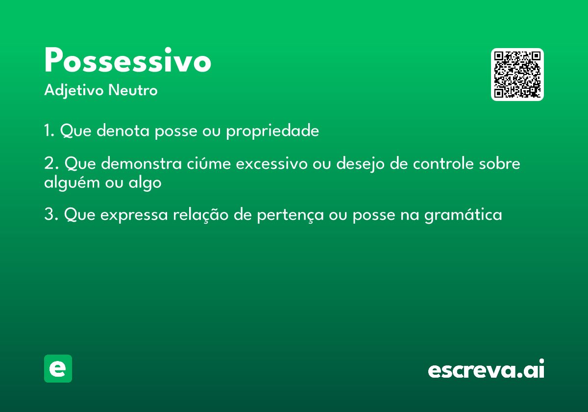 possessivo