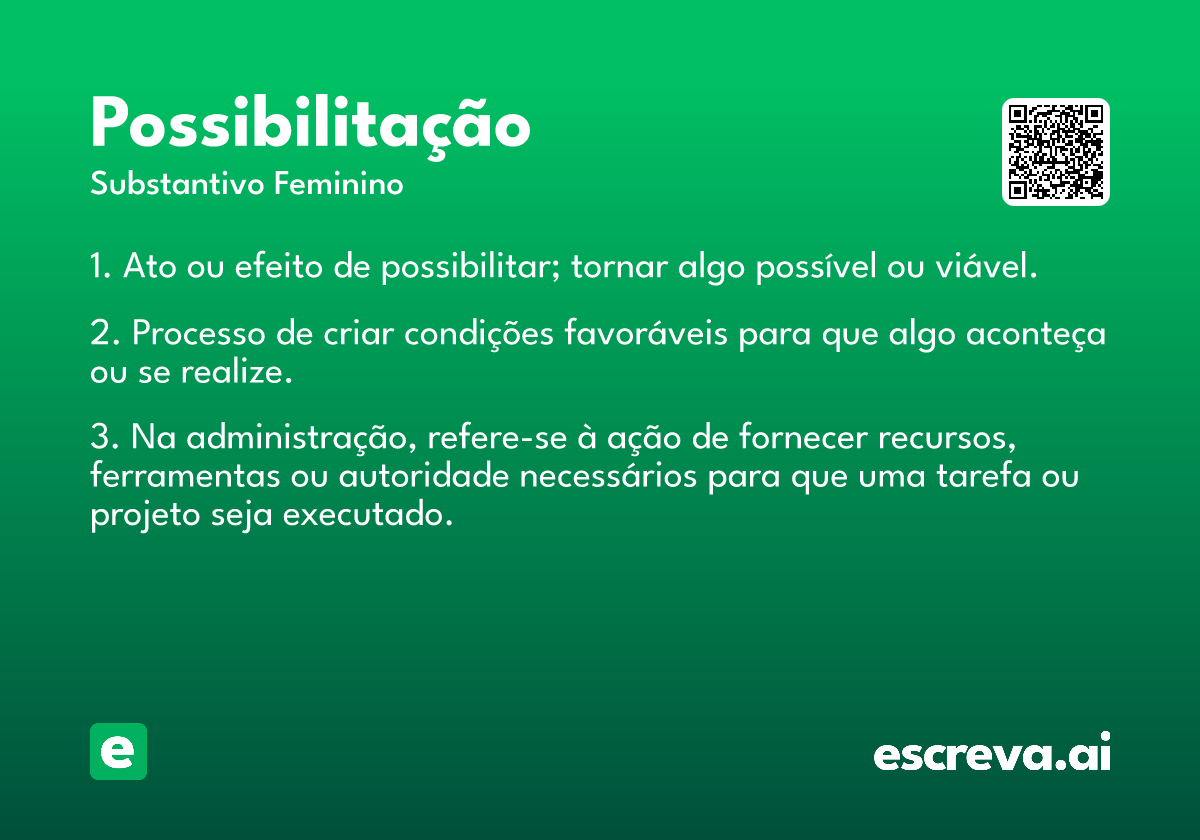 possibilitação