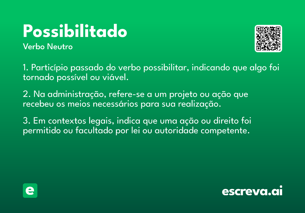possibilitado