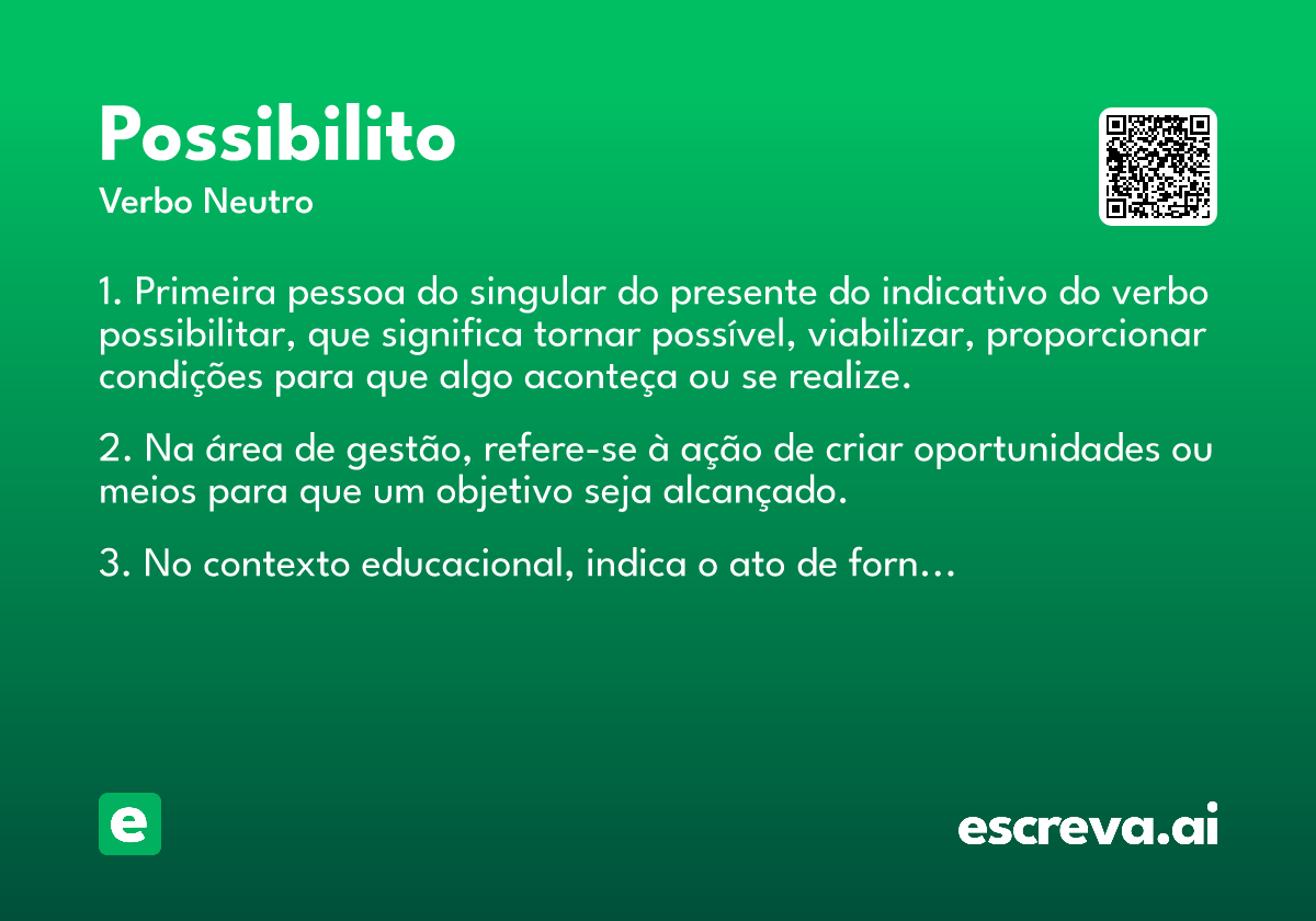 possibilito