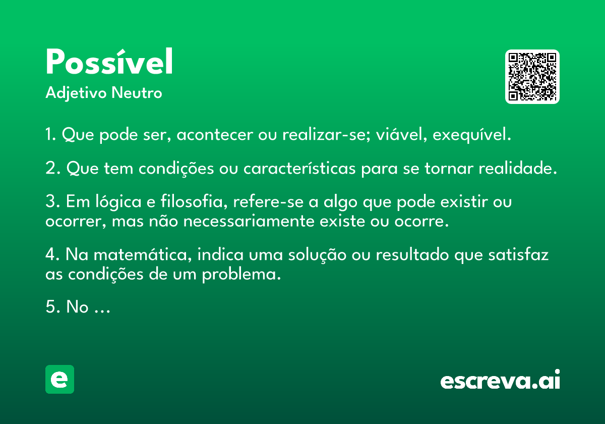 possível