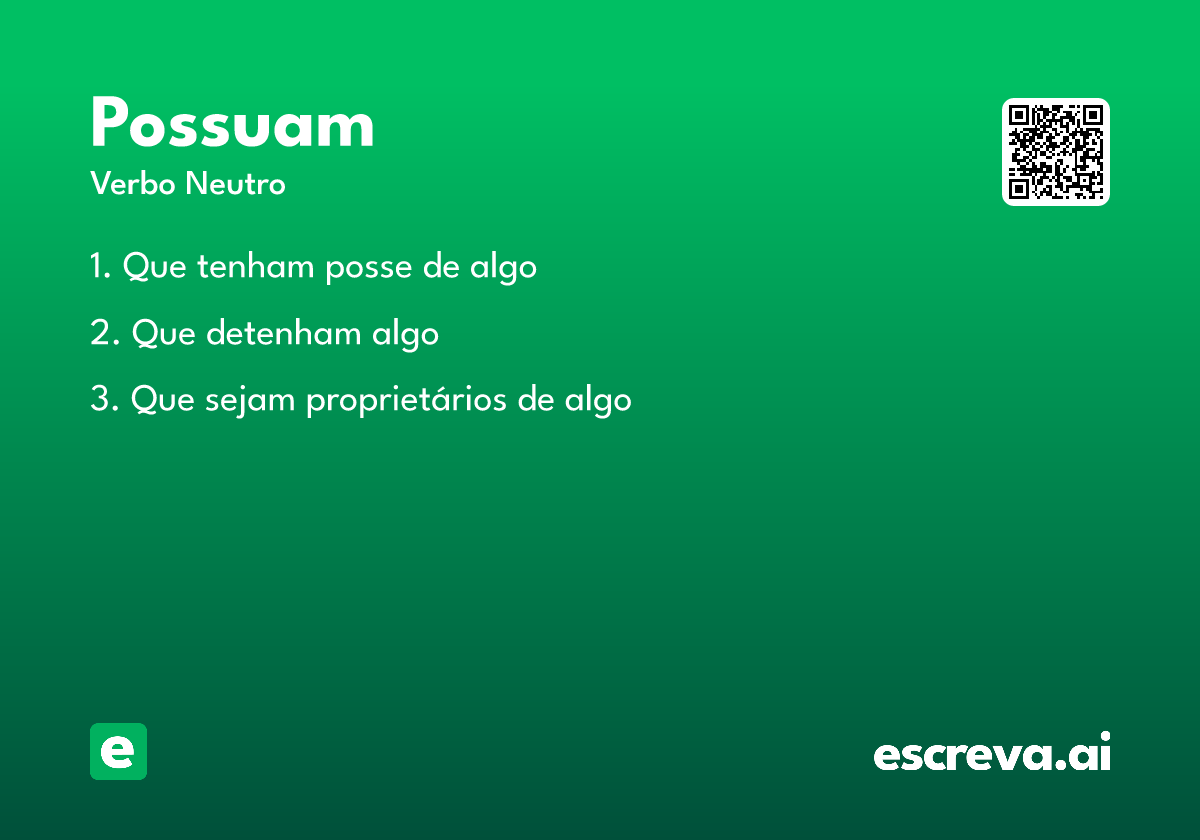 possuam