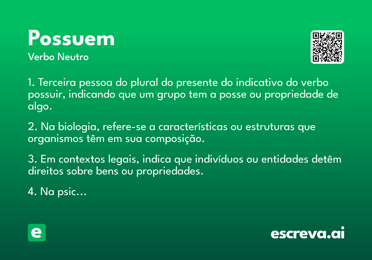 possuem