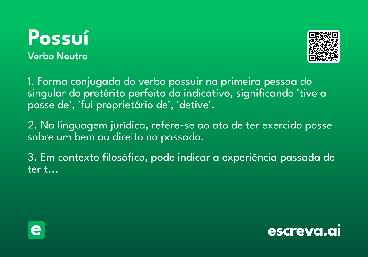 possuí