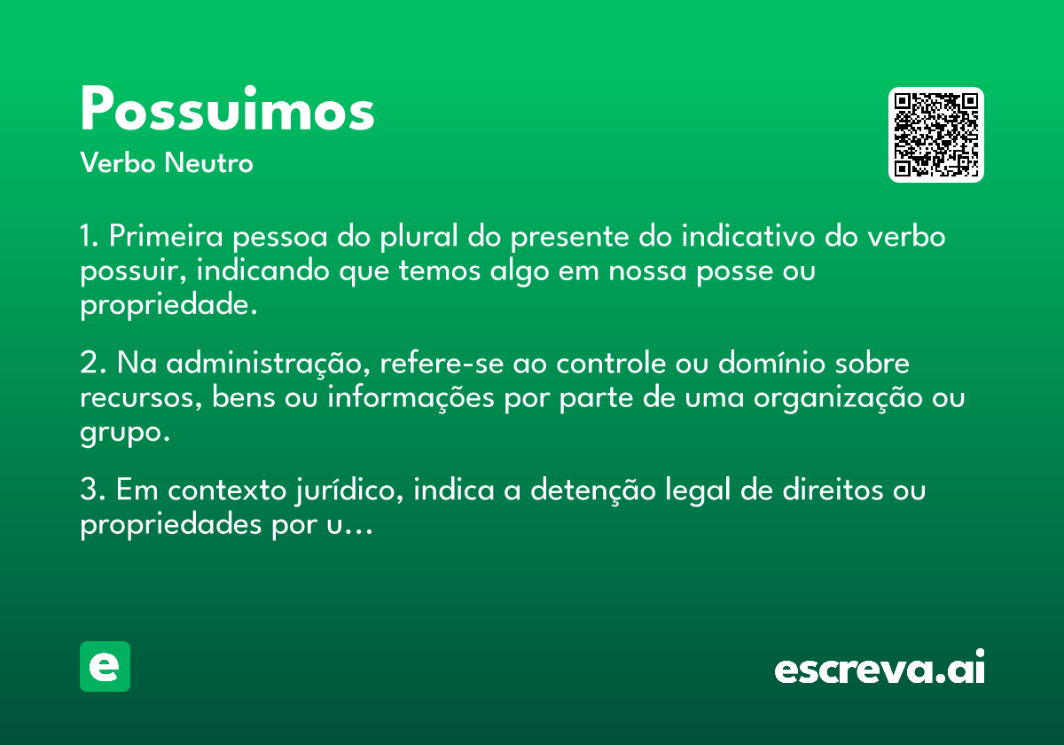 possuimos