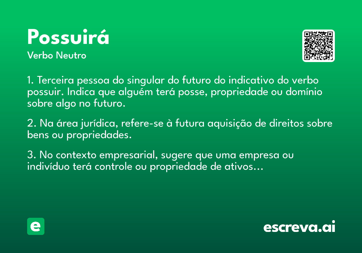possuirá