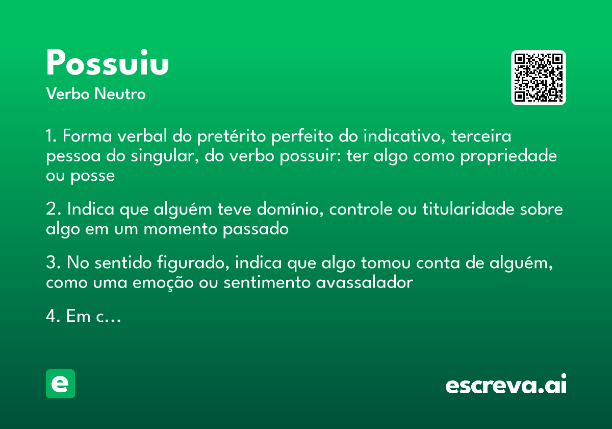 possuiu