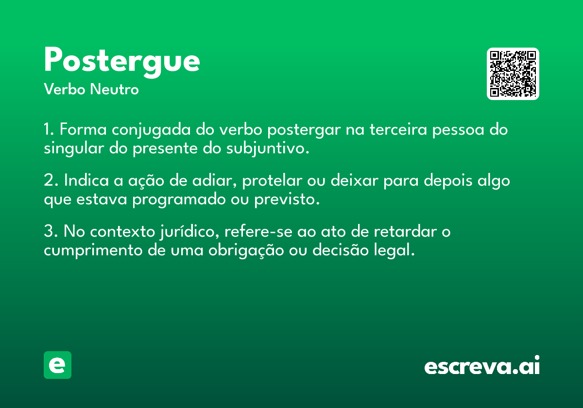 postergue