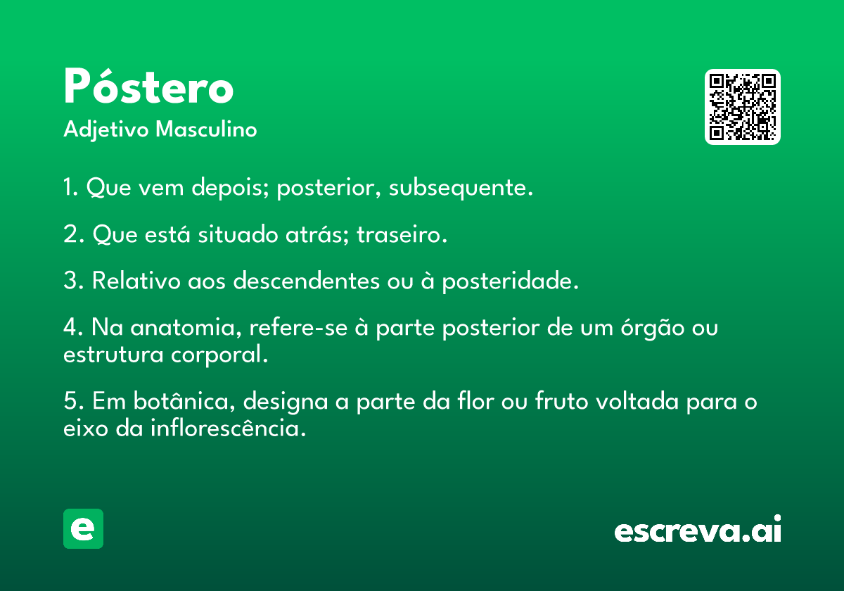 póstero