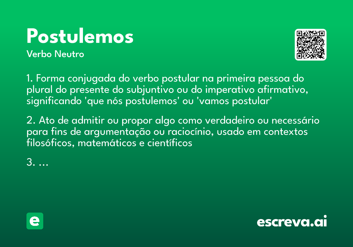 postulemos