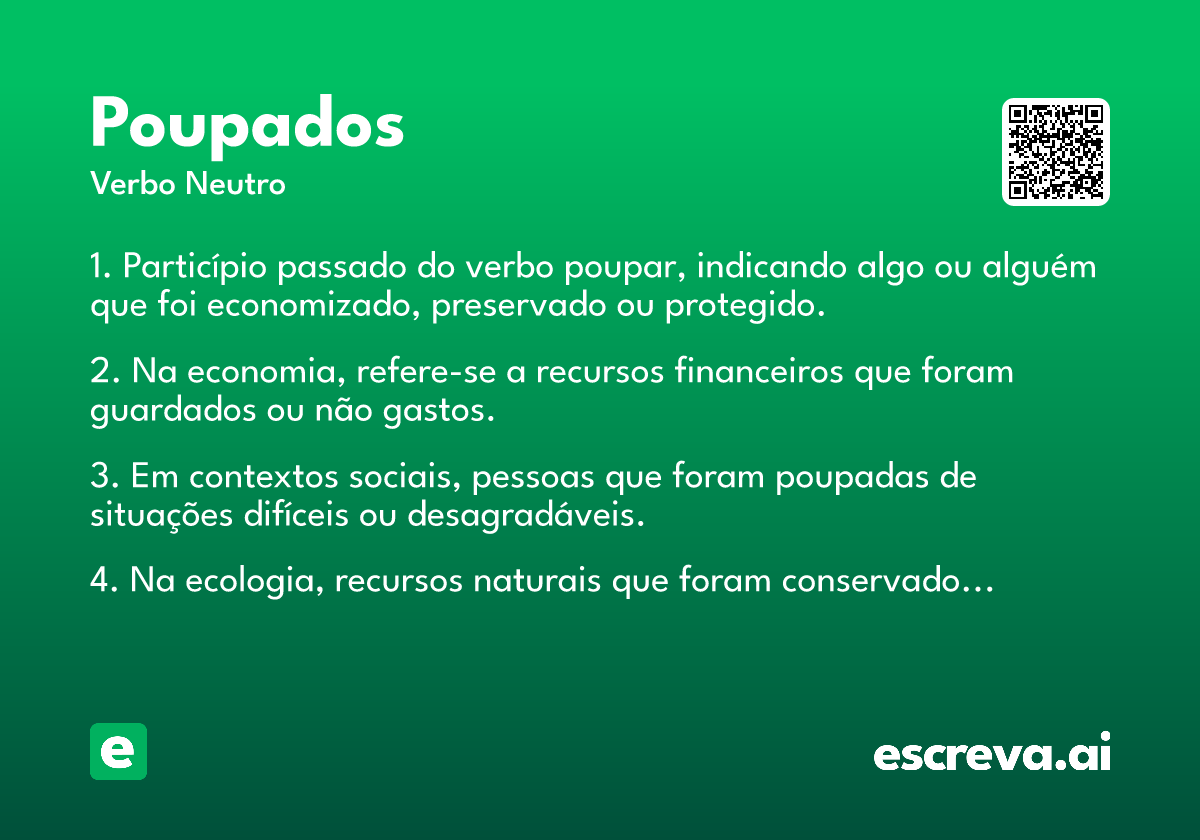 poupados