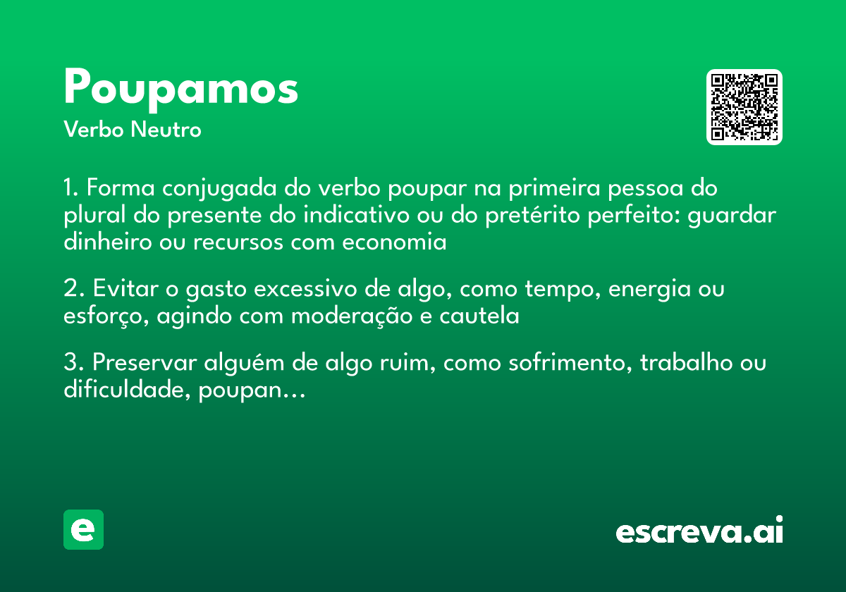 poupamos