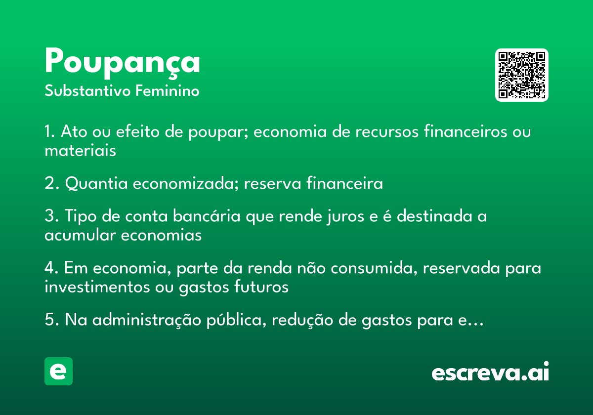 poupança