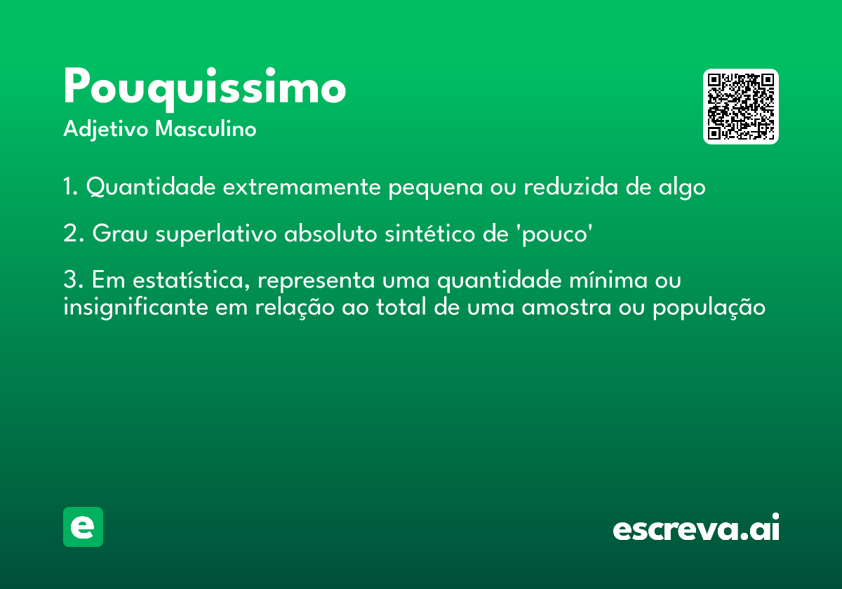 pouquissimo