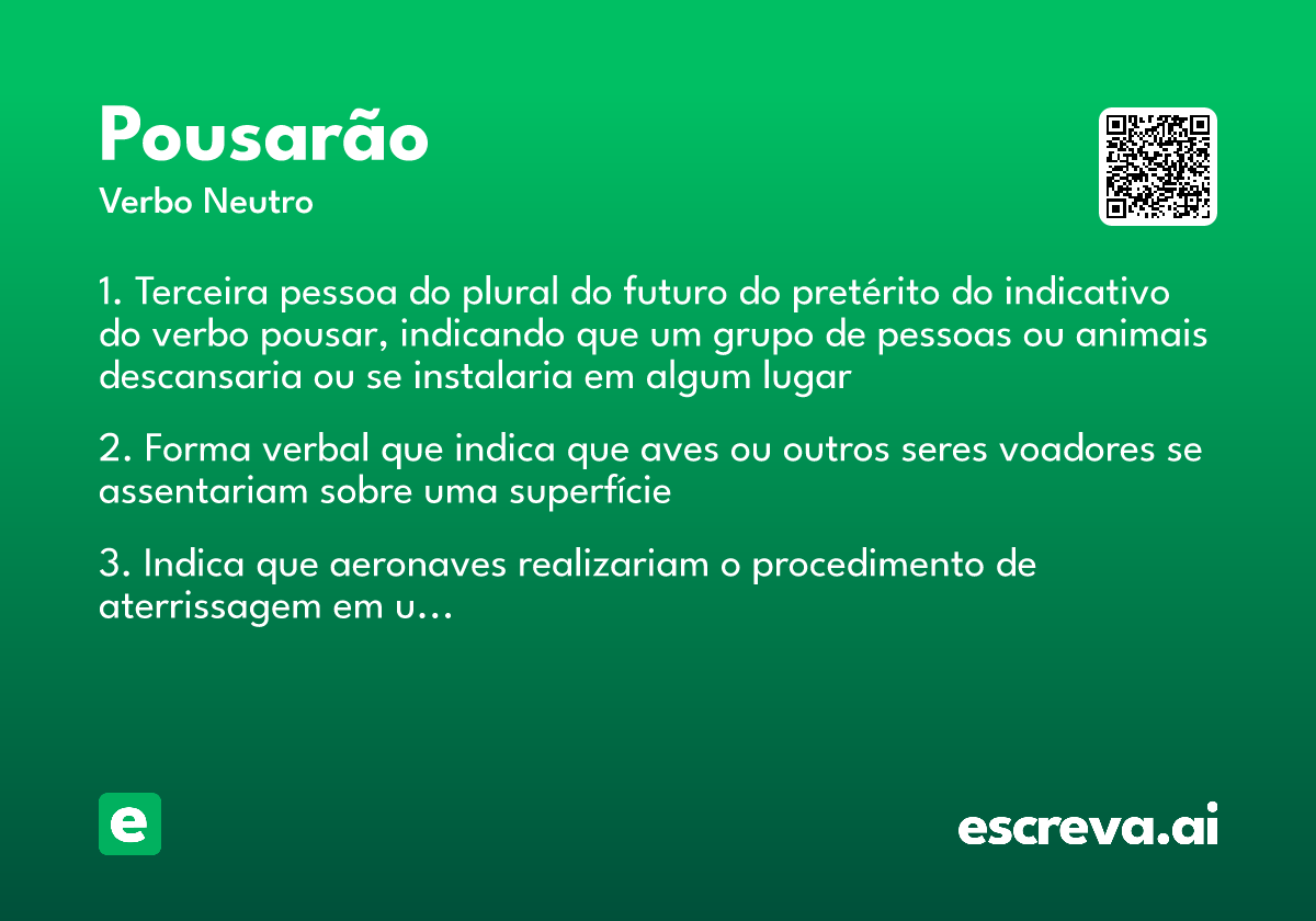 pousarão