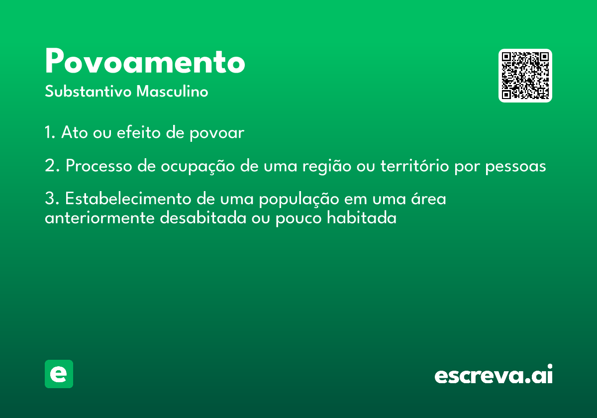 povoamento