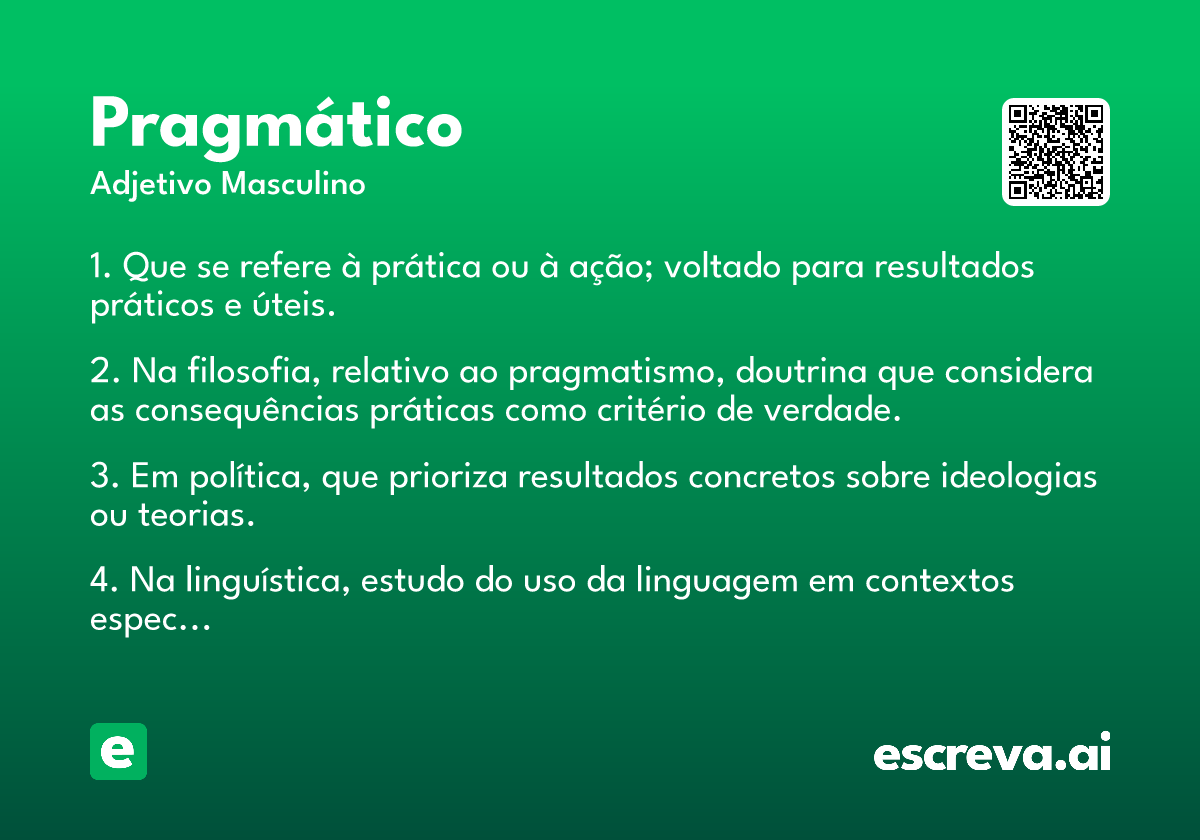 pragmático