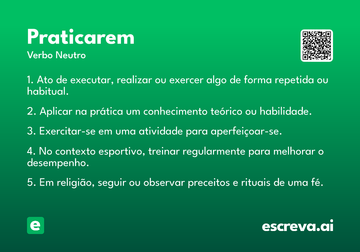 praticarem