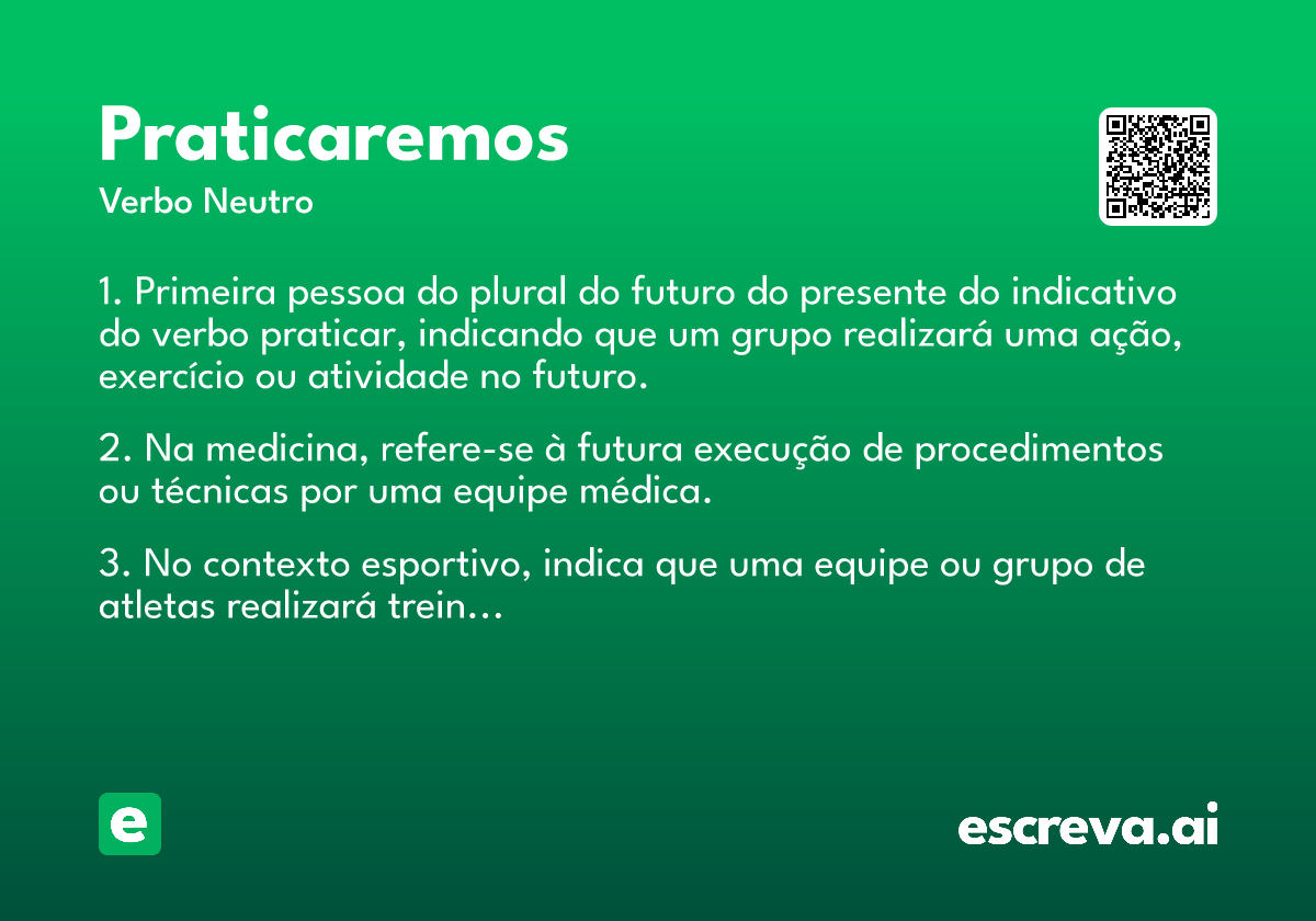 praticaremos
