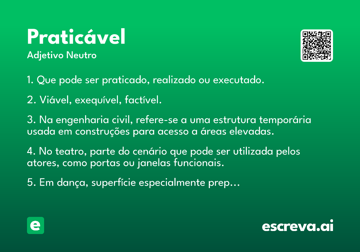 praticável