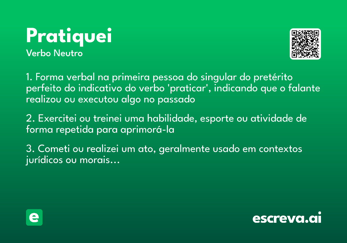 pratiquei