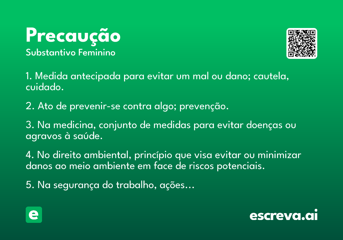 precaução