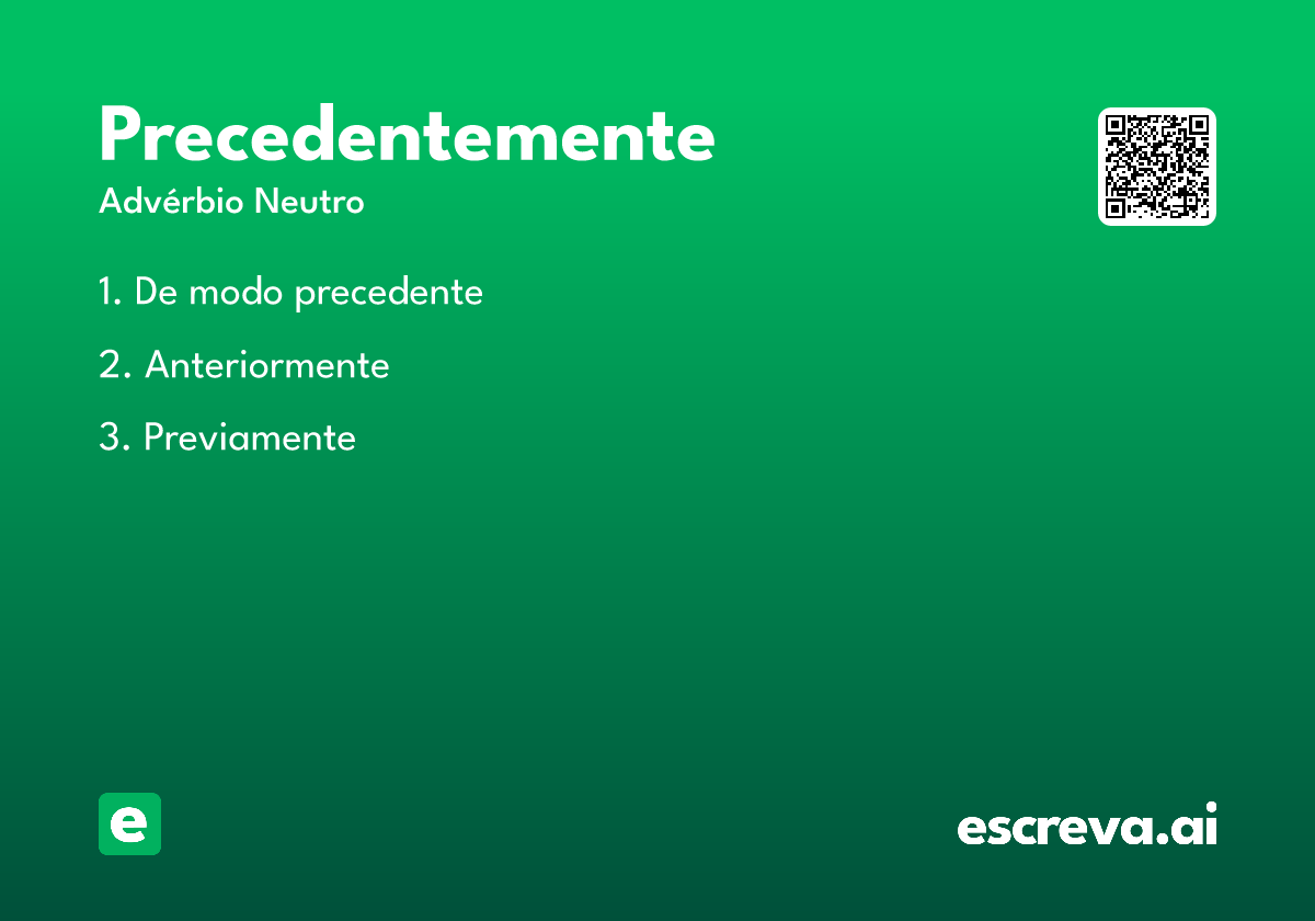 precedentemente