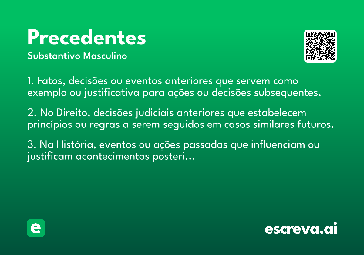precedentes