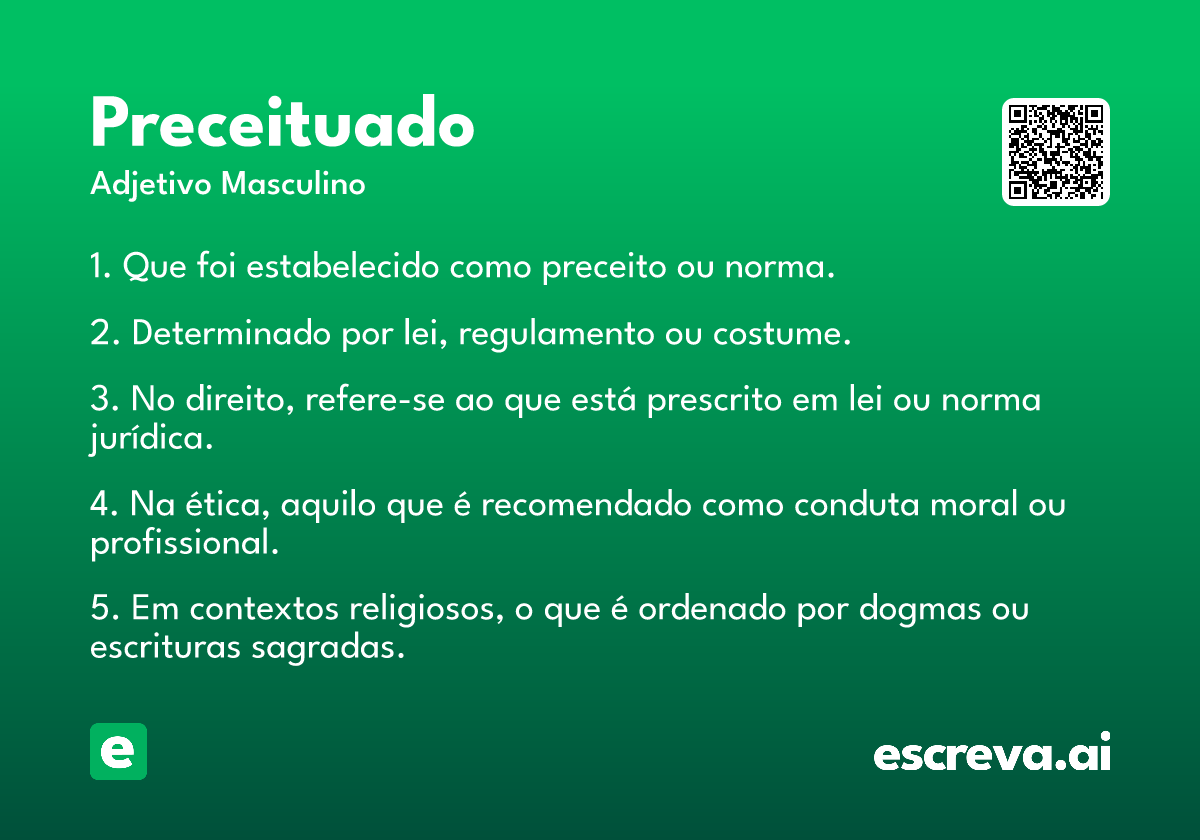 preceituado