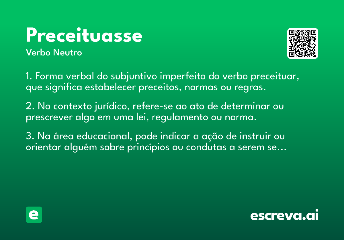 preceituasse