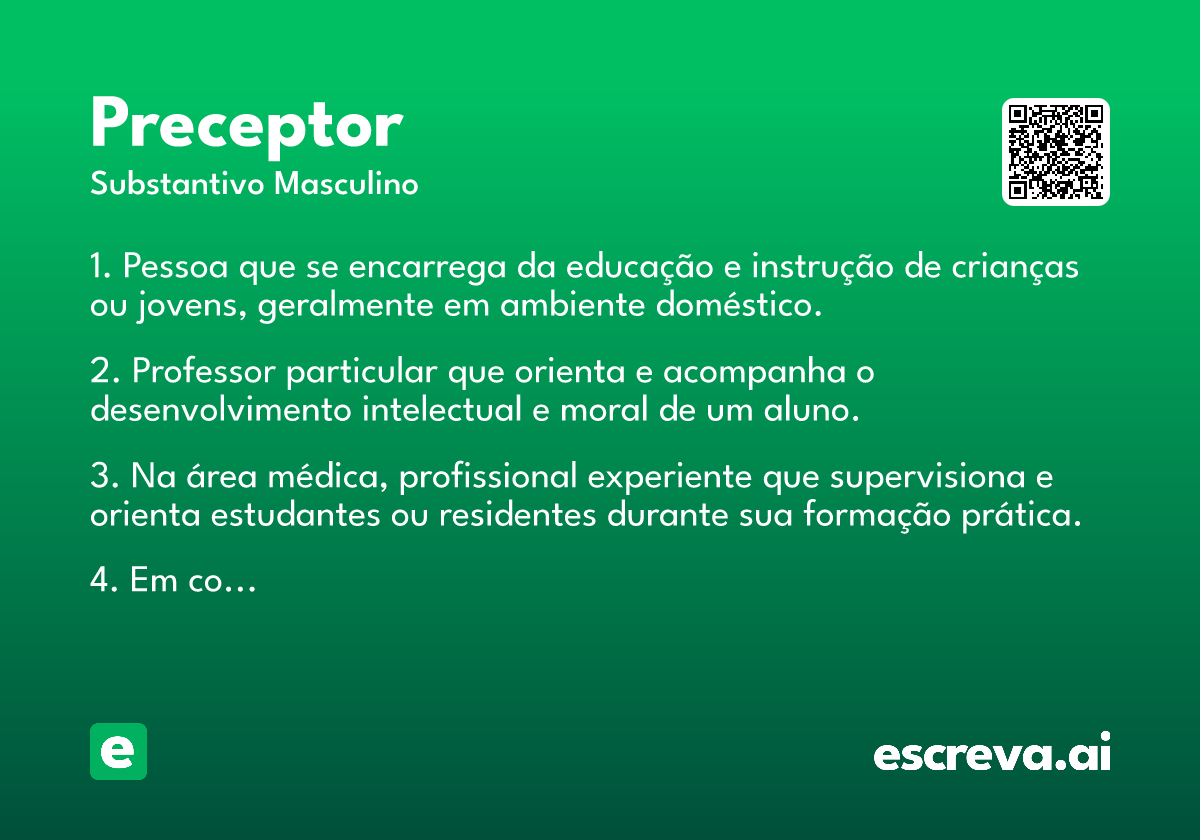 preceptor