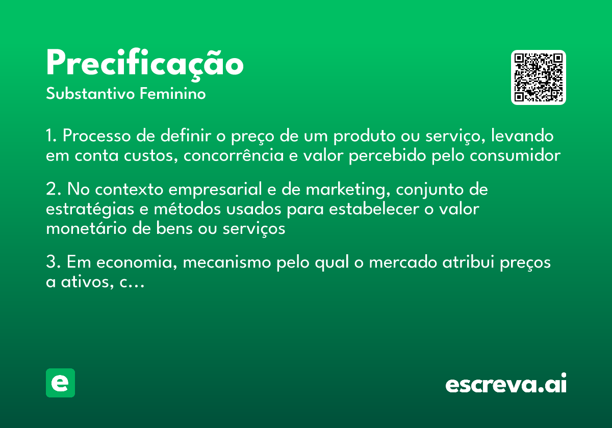precificação