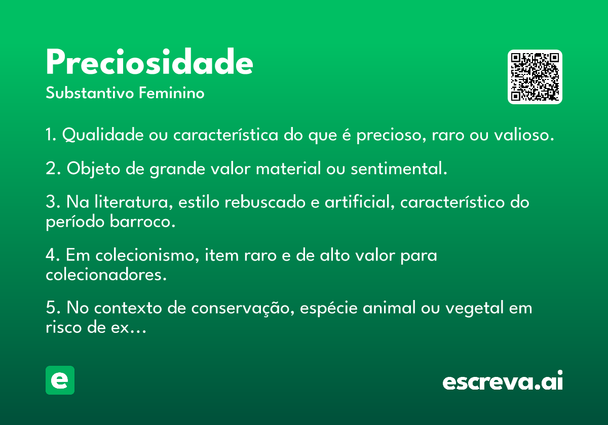 preciosidade