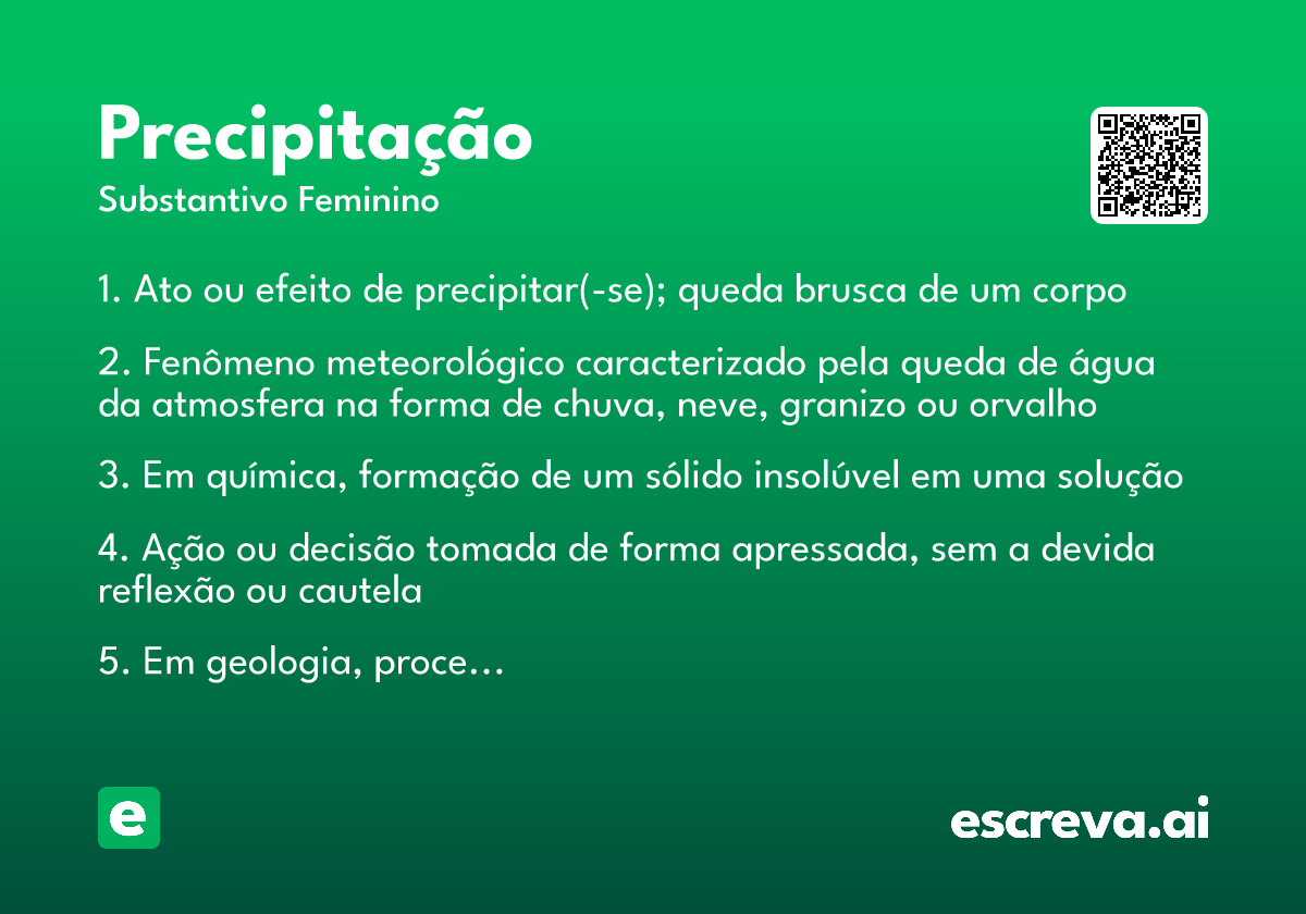 precipitação