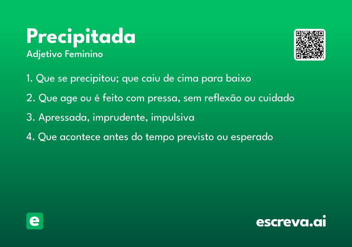 precipitada